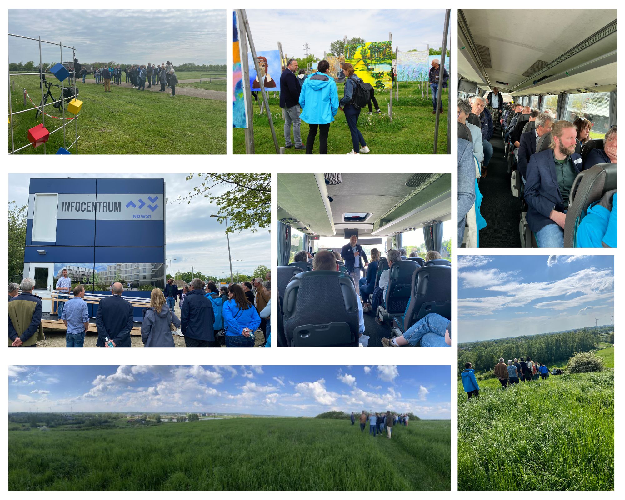 Fotocollage Bustour Voor Raadsleden 12 Mei 2023